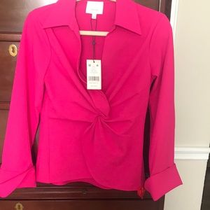 Magenta colored evening jacket never worn. Cinq & Sept.